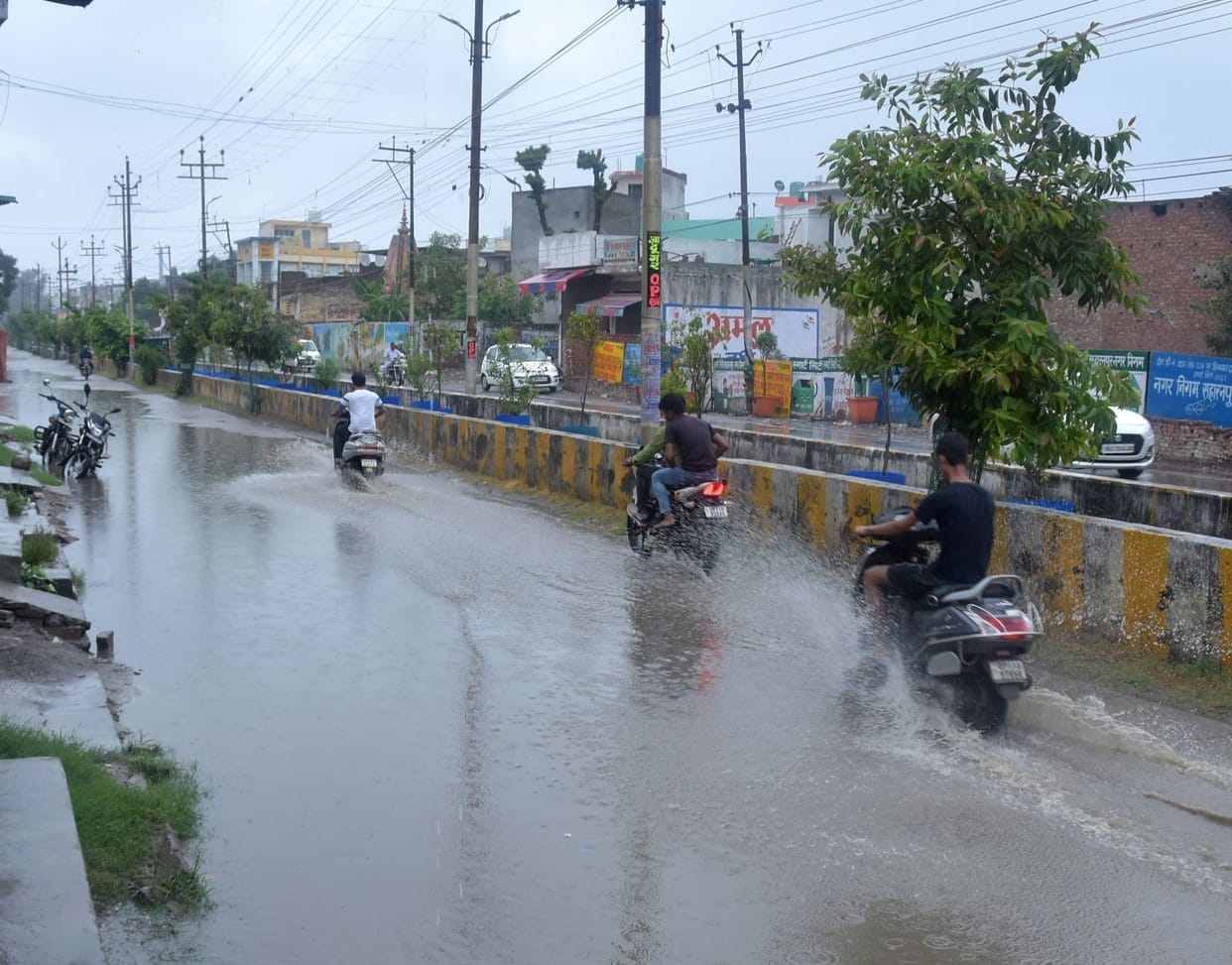 Weather became pleasant due to rain, relief from heat