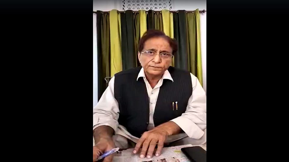 Video of Azam Khan released by his media in charge Fasahat Ali Khan