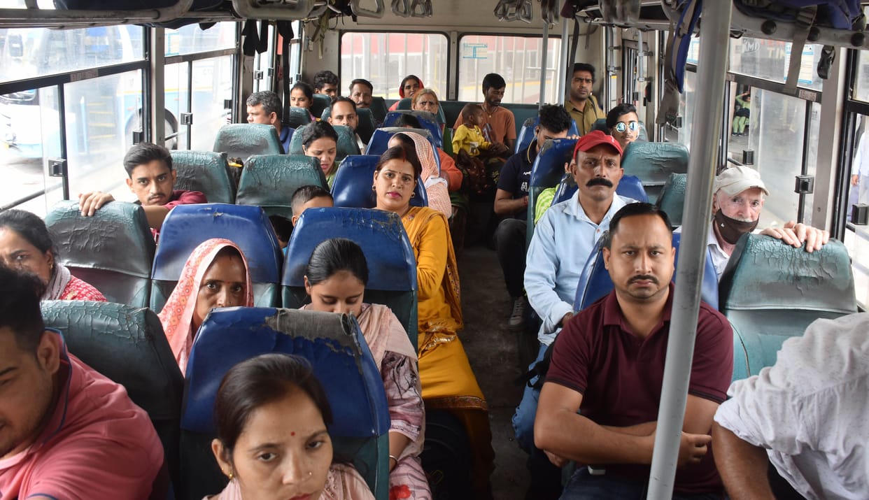 Passengers started increasing in corporation buses at 50 percent discount