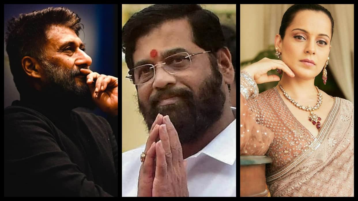 Kangana Ranaut and The Kashmir Files Director Vivek Agnihotri congratulated Maharashtra New CM Eknath Shinde on Social Media