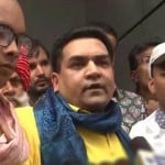 शनिवार को उदयपुर पहुंचे भाजपा नेता कपिल मिश्रा।