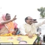 सीएम शिवराज सिंह ने गोविंदपुरा में रोड शो निकाला