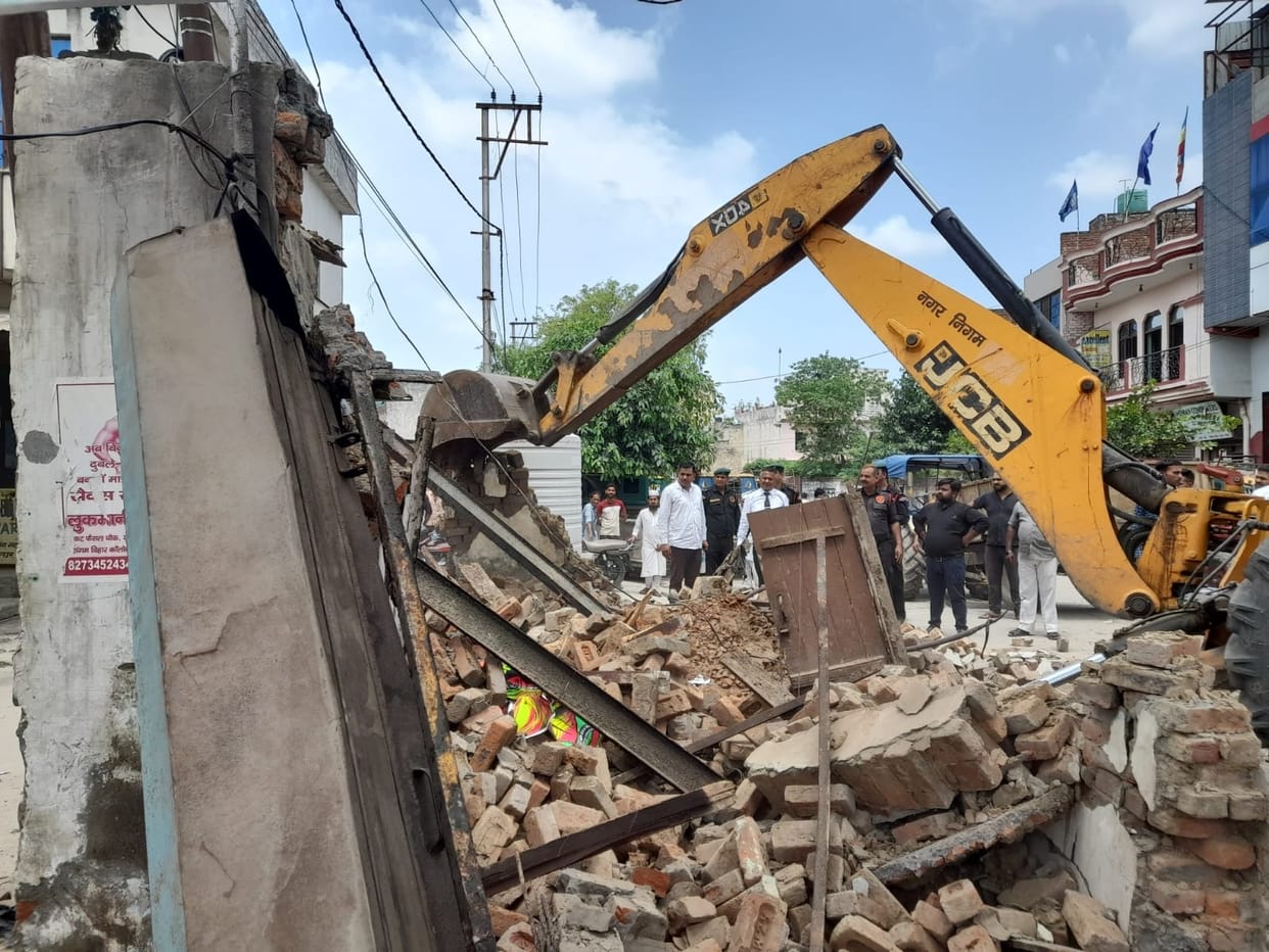Bulldozers run on encroachment for decades on 62 Futa Road
