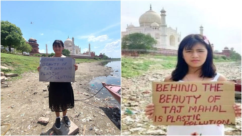 Lisipriya again reached behind Taj Mahal said always look like this scene not now