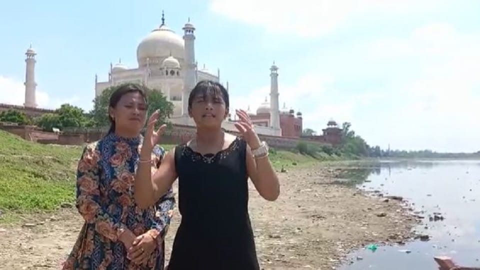 Cleanliness behind Taj Mahal after environmental activist Licypriya Kangujam tweet in agra