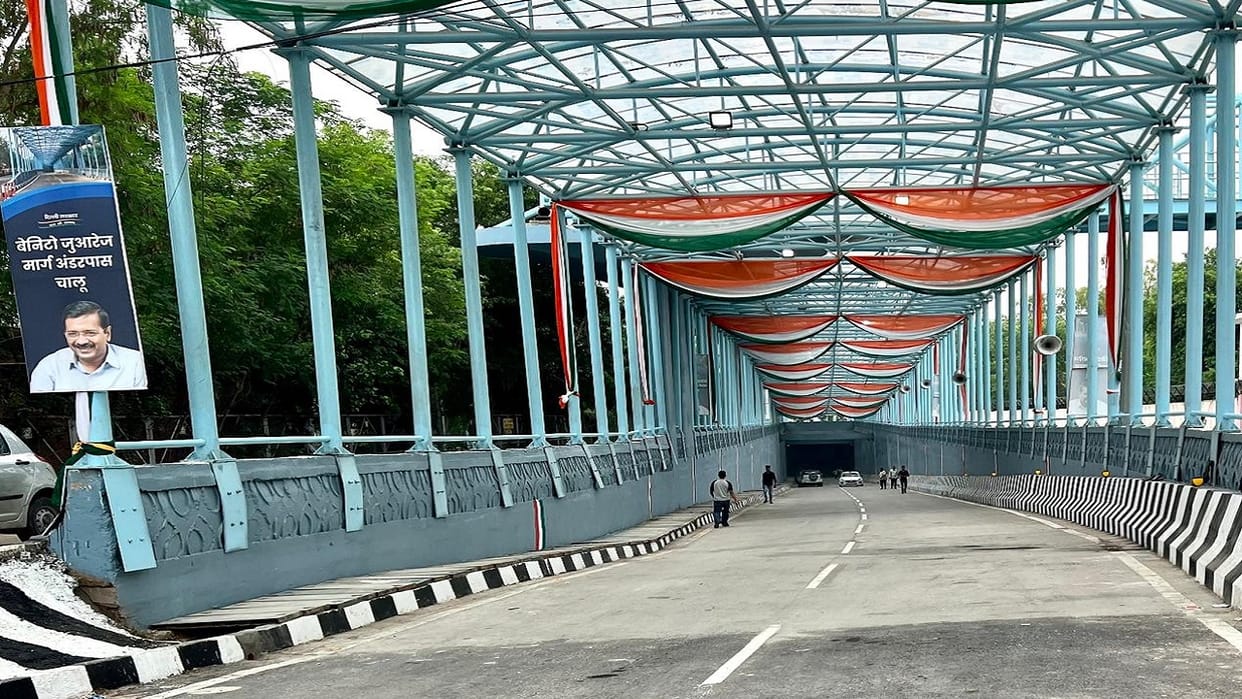 Deputy Chief Minister Manish Sisodia inaugurated 1200 meter long Benito Juarez Underpass in Delhi