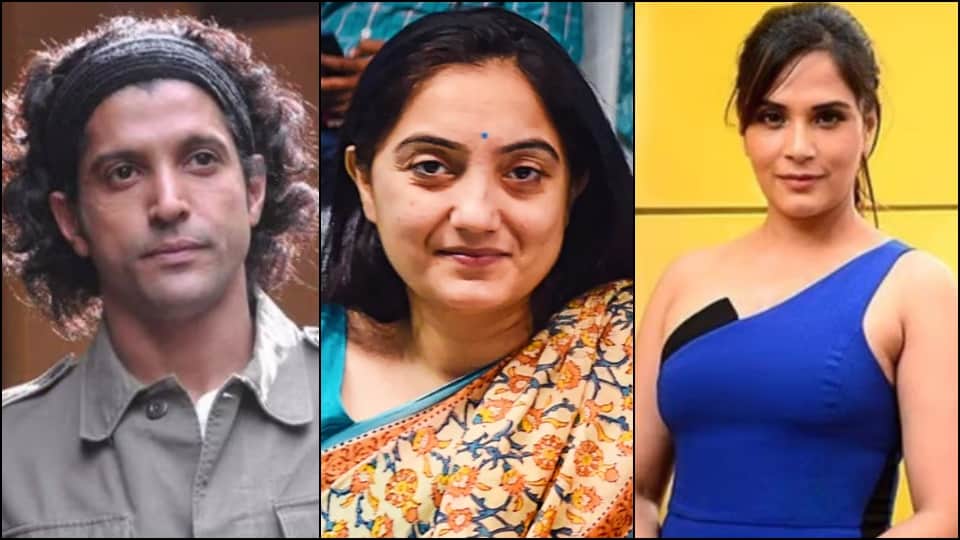 Nupur Sharma Controversy: Farhan Akhtar Richa Chadha Divyenndu Swara Bhasker Vishal Dadlani reaction on prophet mohammed comment