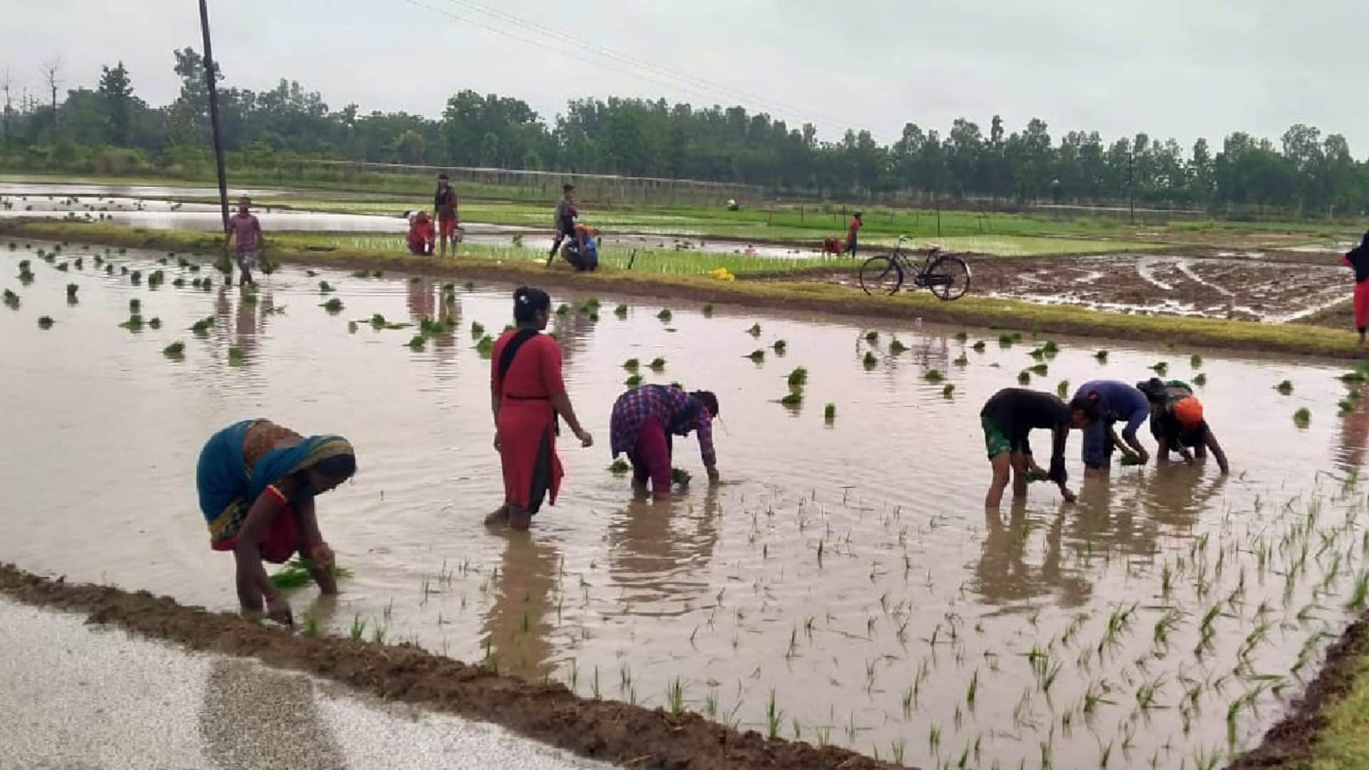 going to jail in front of farmers facing drought in Gorakhpur