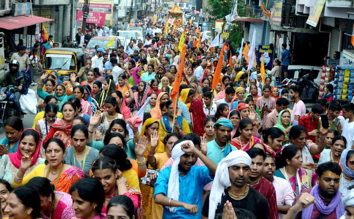 Grand Rath Yatra of Lord Jagannath took out in Hamirpur