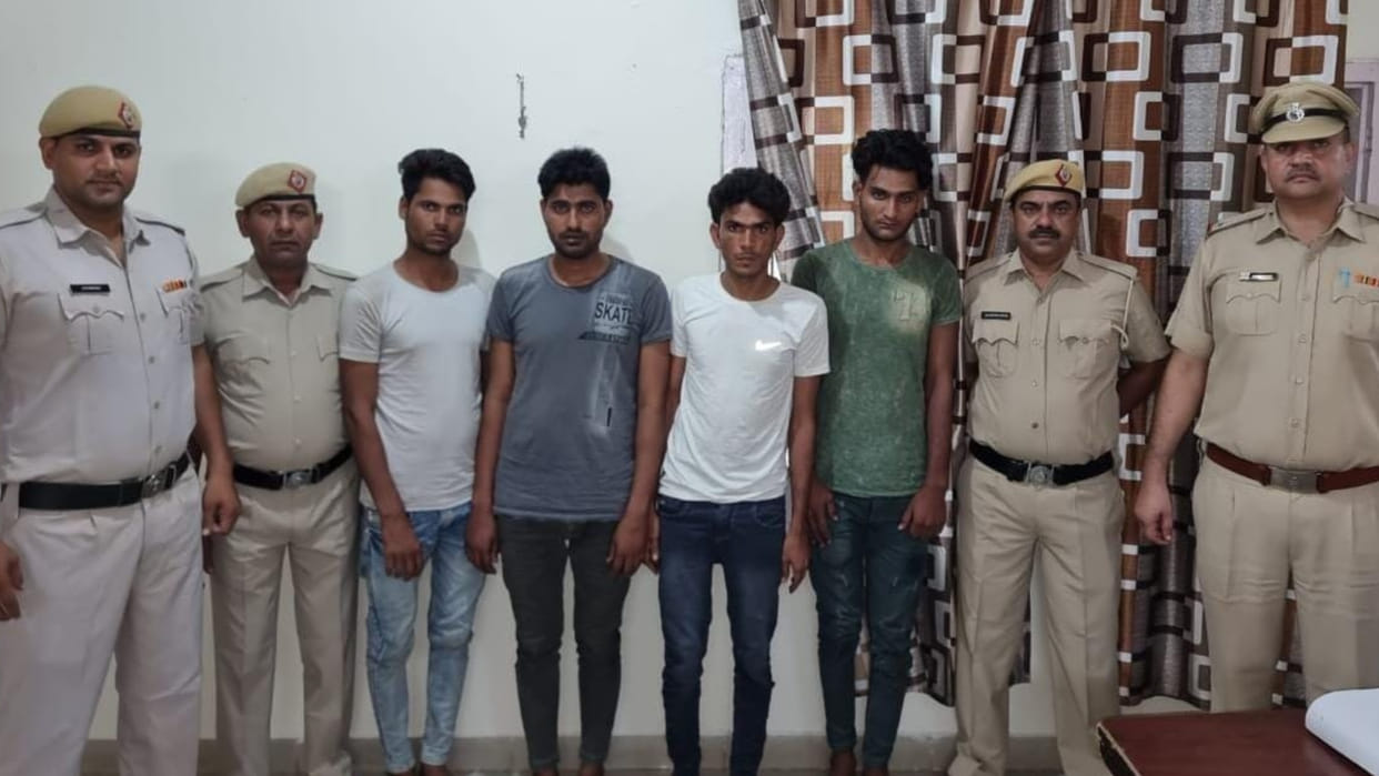 Four miscreants of the gang arrested who robbed the drivers in Bahadurgarh