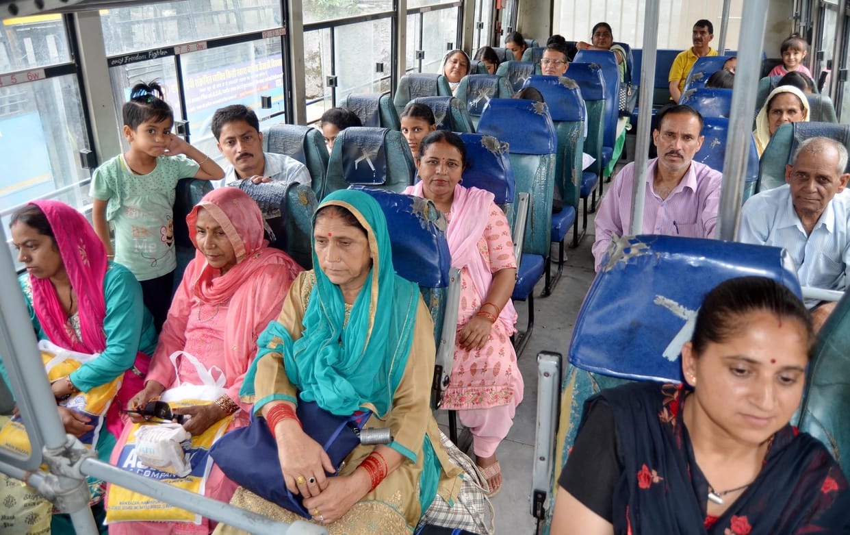 Private buses ran empty on the roads, government remained full