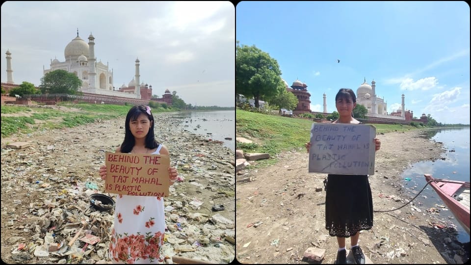 Cleanliness behind Taj Mahal after environmental activist Licypriya Kangujam tweet in agra