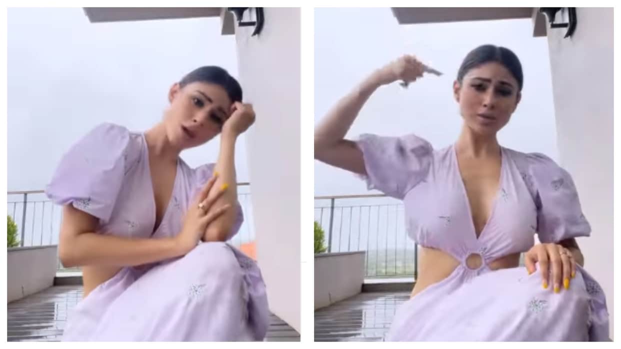 Mouni Roy shares a dance video of her among monsoon season on Veer Zaara movie song Main Yahaan Hoon