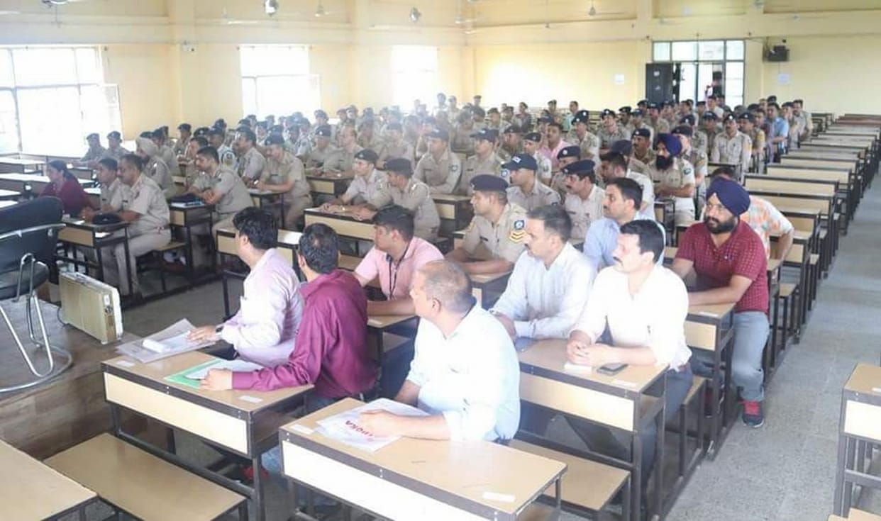 Amid tight security, 5,979 candidates will appear for 102 constable posts