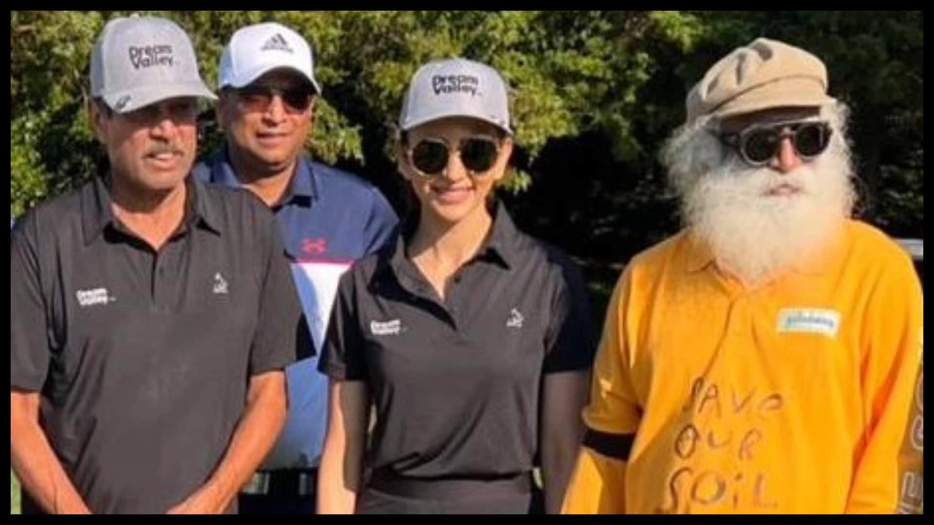 Rakul Preet Singh: Thank God Actress shares video playing golf with Kapil Dev and Sadhguru in Washington DC