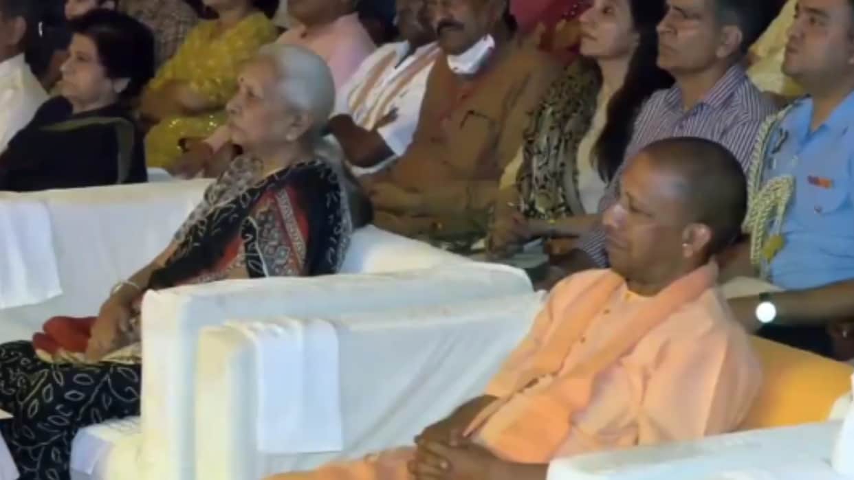 UP: CM Yogi gets emotional after listening to Padmashree folk singer Malini Awasthi song on Kakori kand