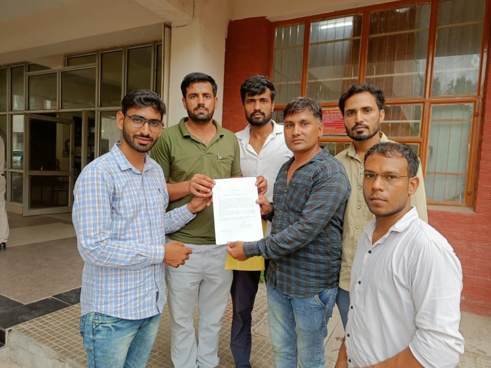 Villagers reached DC Durbar for the renovation of the school