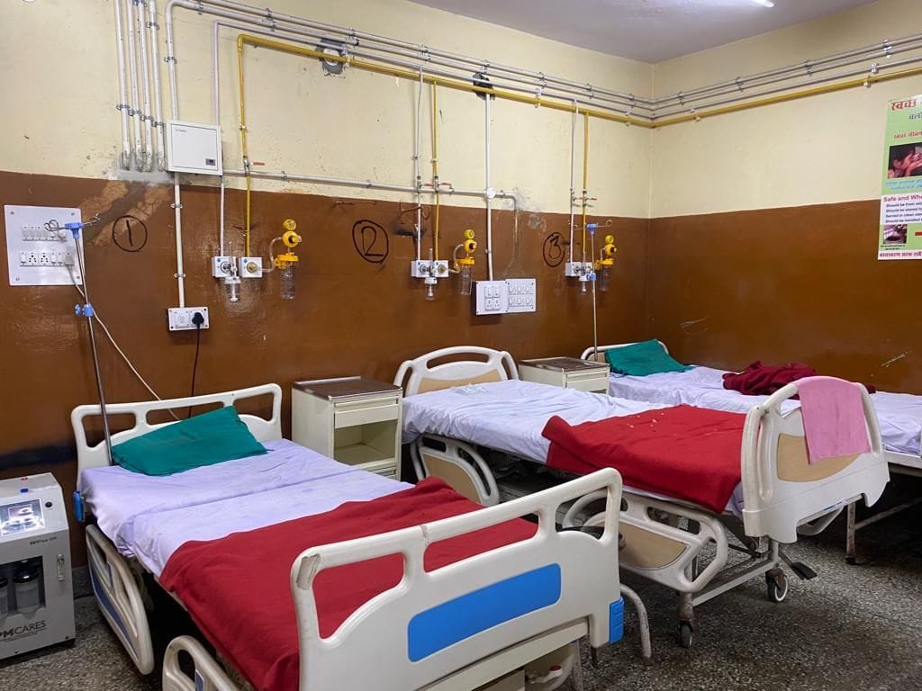 25 beds of Badsar Hospital connected with direct oxygen supply