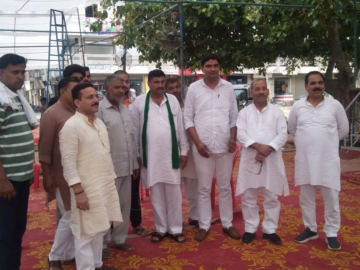 RLD's youth panchayat in Shahpur today in protest against Agneepath