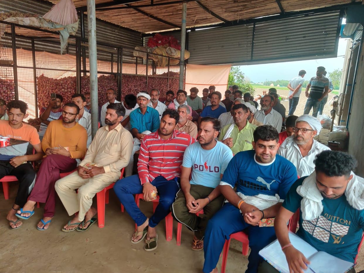 Horticulture department officials made villagers aware