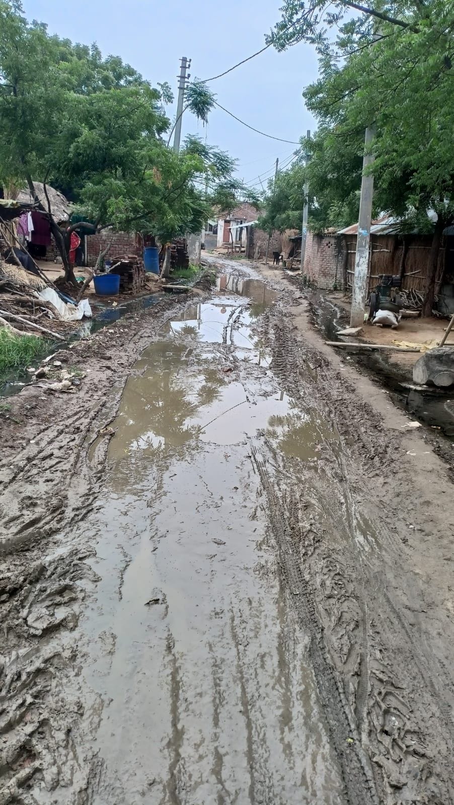 700 meters road became trouble for villagers
