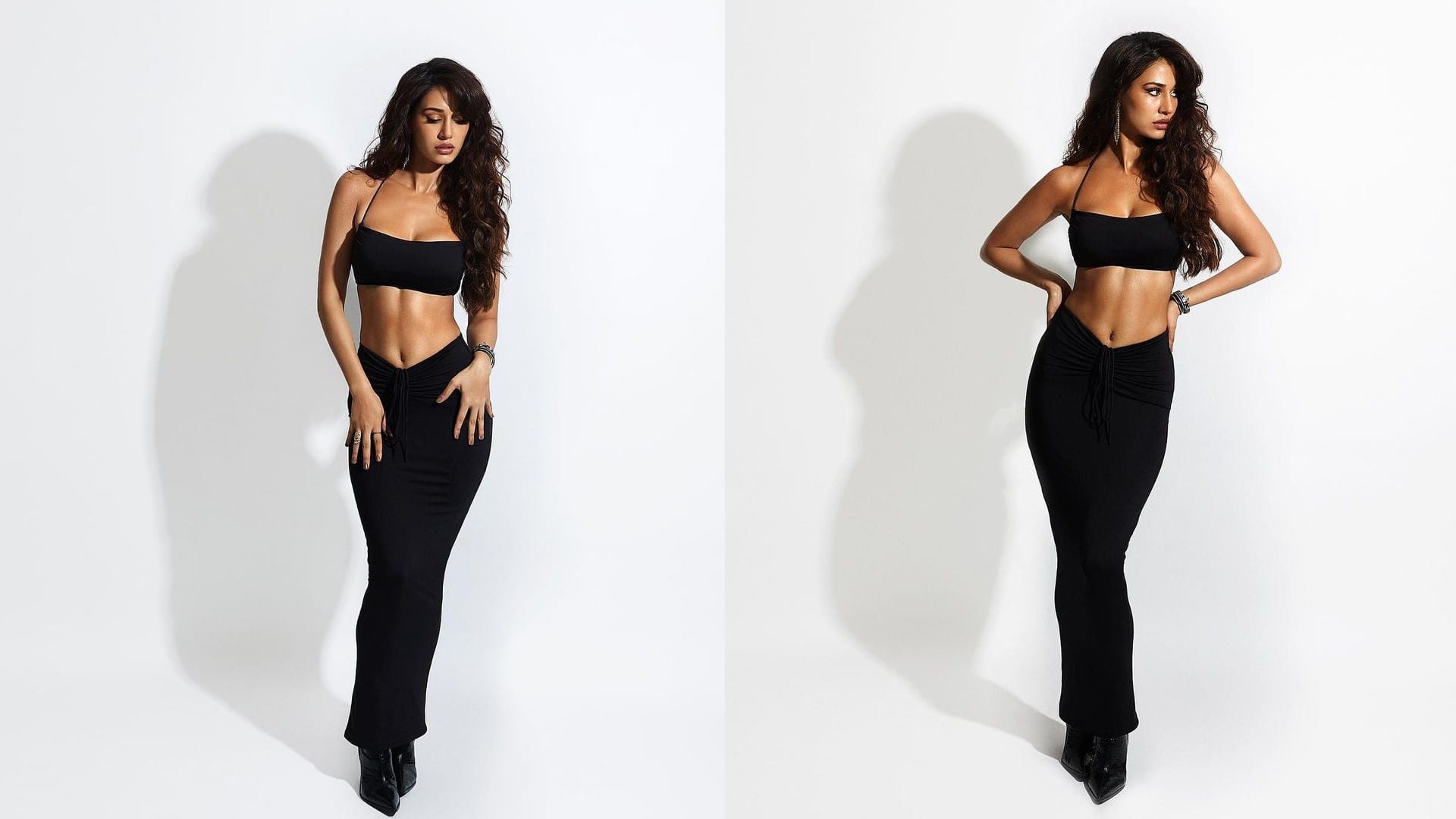 disha patani bold look in black outfit and Rashmika Mandanna latest beautiful pics today celebrity update in 10 pictures