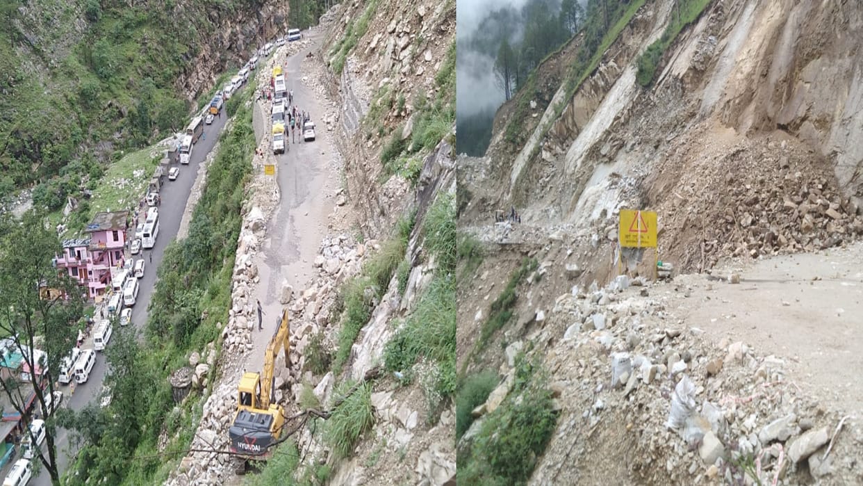 Weather Update: monsoon, Yamunotri Highway closed due to landslide, snowfall on mountains, 36 goats died due to lightning