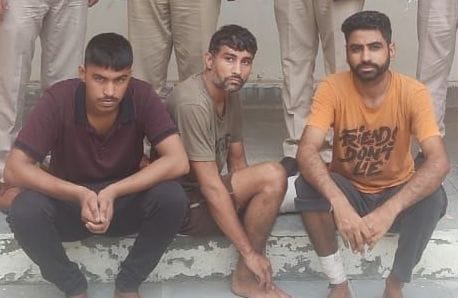 Three accused of robbery at petrol pump arrested
