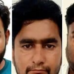 गिरफ्तार किए गए तीनों आरोपी।