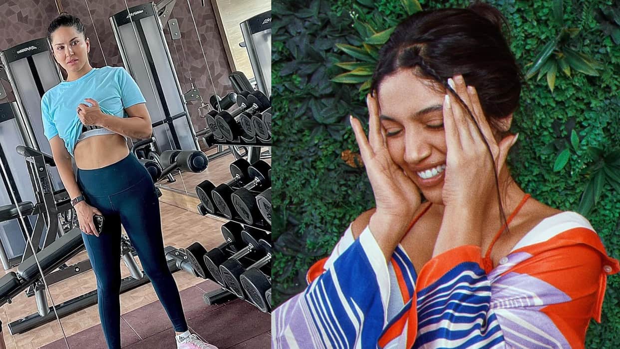 bhumi pednekar latest photos in bold look sunny leone set fitness goals today celebrity update in 10 pictures