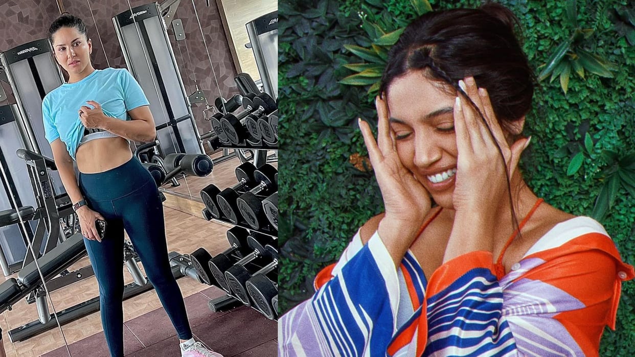 bhumi pednekar latest photos in bold look sunny leone set fitness goals today celebrity update in 10 pictures