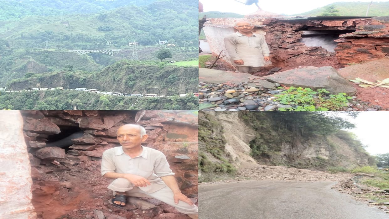 Himachal Weather Update: Four days of heavy rain alert, kutcha house damaged in Nahan, landslide on old Kangra road