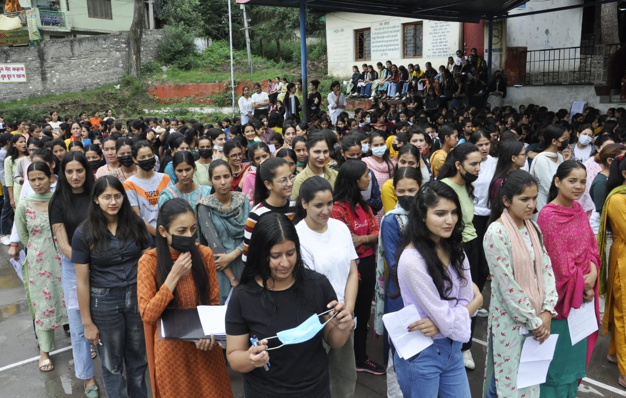 Candidates went through many exams before the exam