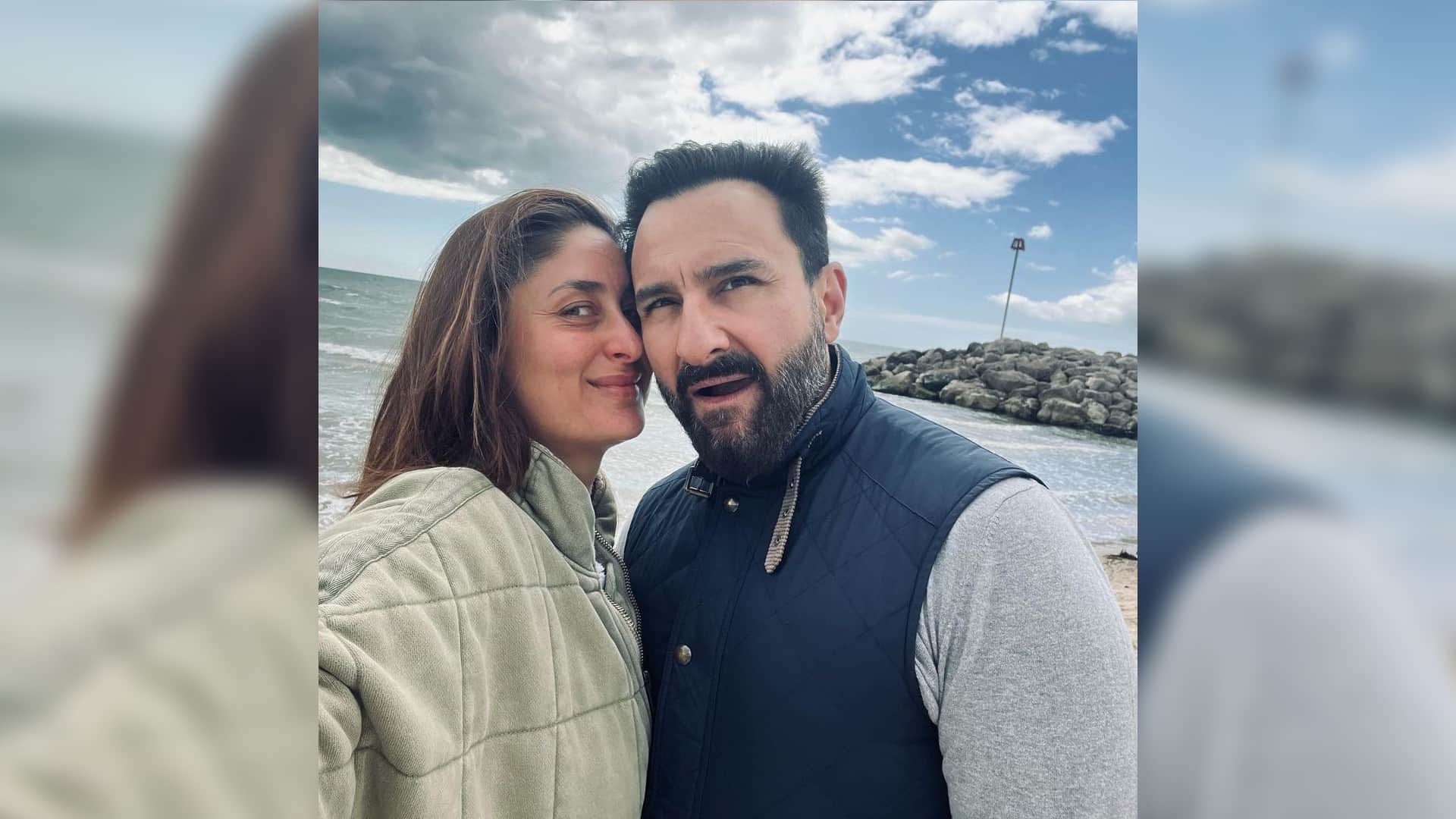 Laal Singh Chaddha actress Kareena kapoor shared romantic photos with husband saif ali khan actor kissed her