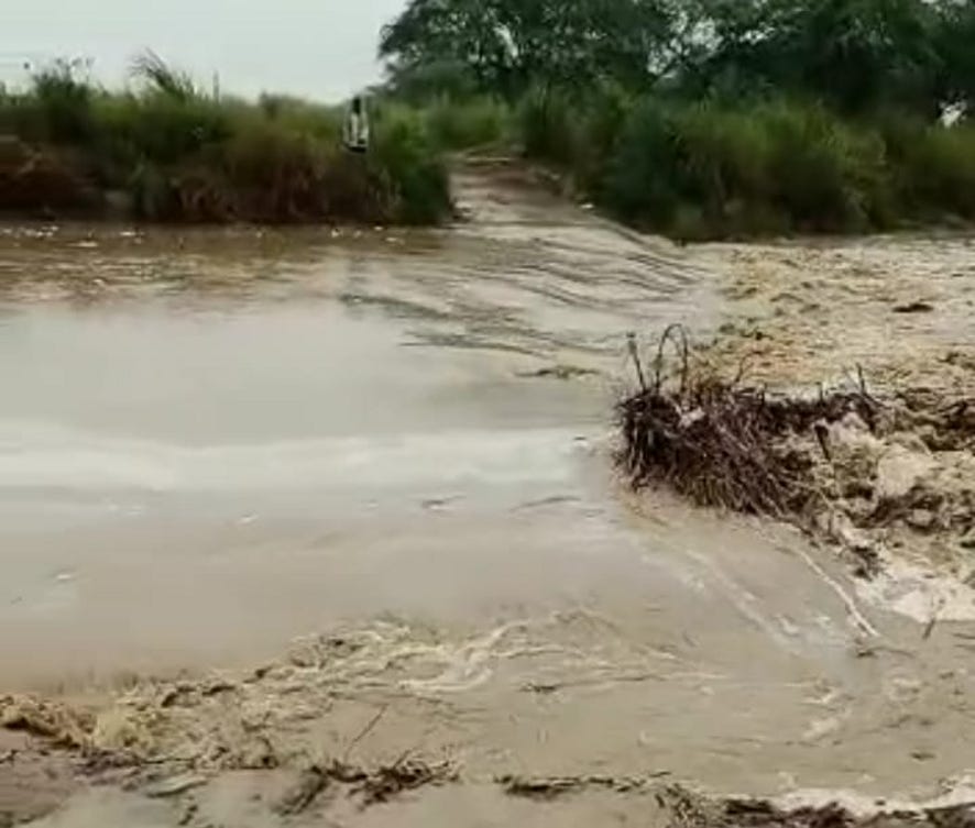 Dozens of villages lost contact due to temporary bridge flowing