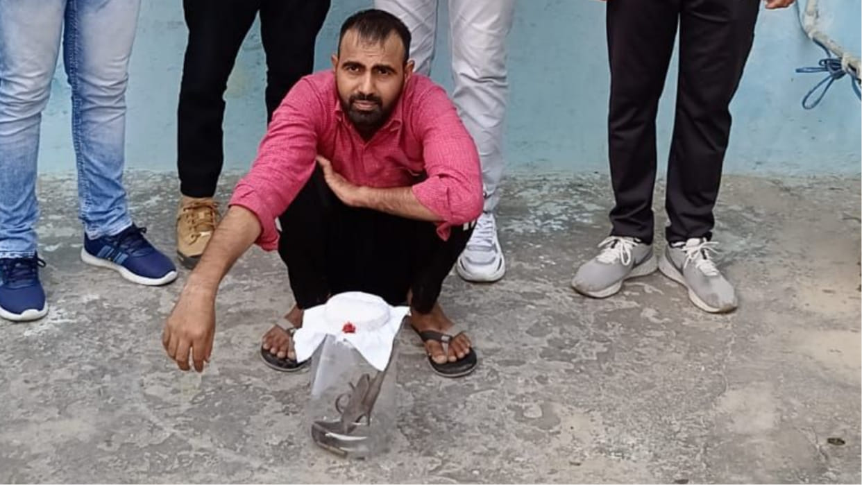 Gajju gang crook arrested with pistol in Jind of Haryana