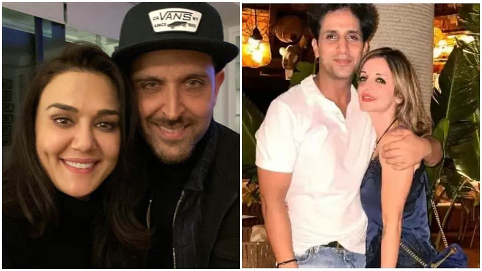 hrithik roshan party with preity zinta and sussanne khan arslan goni sonali bendre also appeared