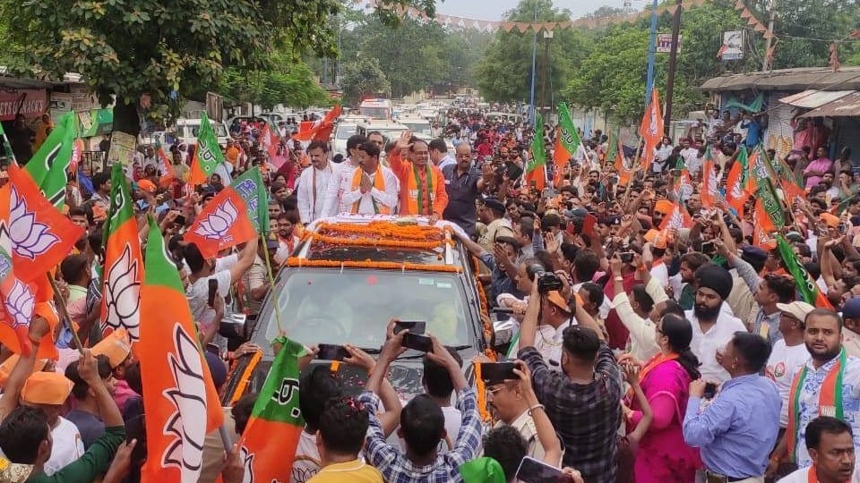 MP Politics: CM did road shows in Jabalpur and Singrauli, said - Congress's politics of appeasement ruined the country
