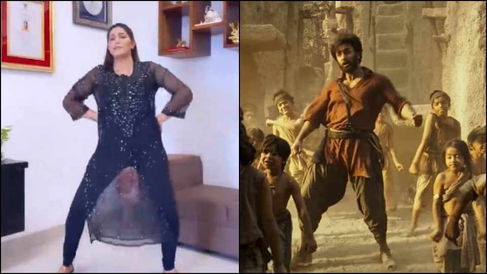 Shamshera Sapna Choudhary did a great dance on the ranbir kapoor song Ji Huzoor video viral on social media