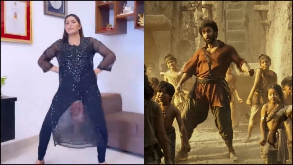 Shamshera Sapna Choudhary did a great dance on the ranbir kapoor song Ji Huzoor video viral on social media