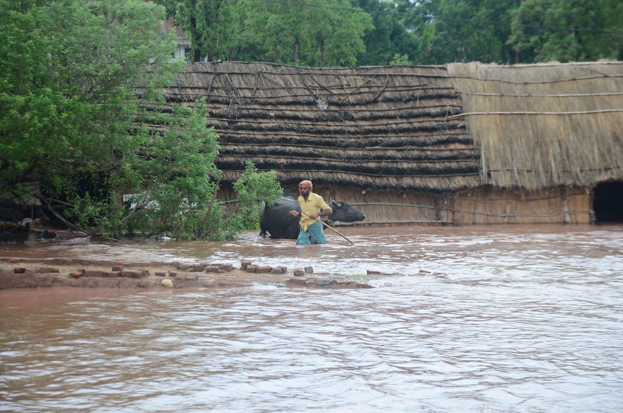 Heavy rains affected normal life