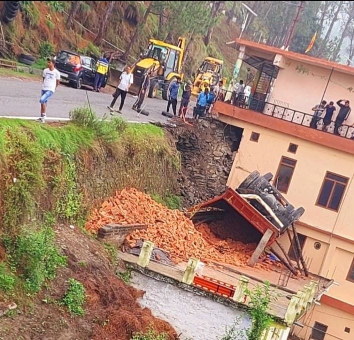 Canter Falls over Roof