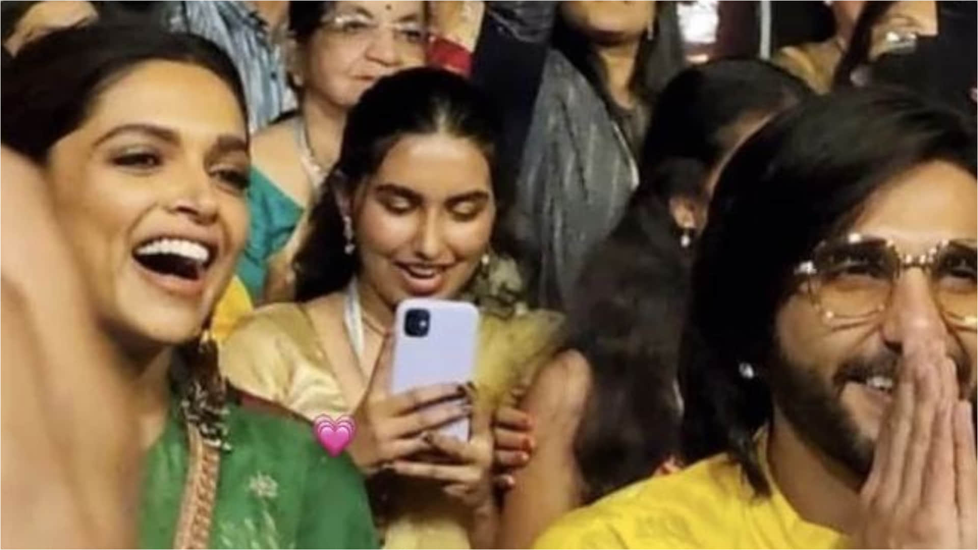 deepika padukone shows desi roots in pink printed kurta with heavy earrings