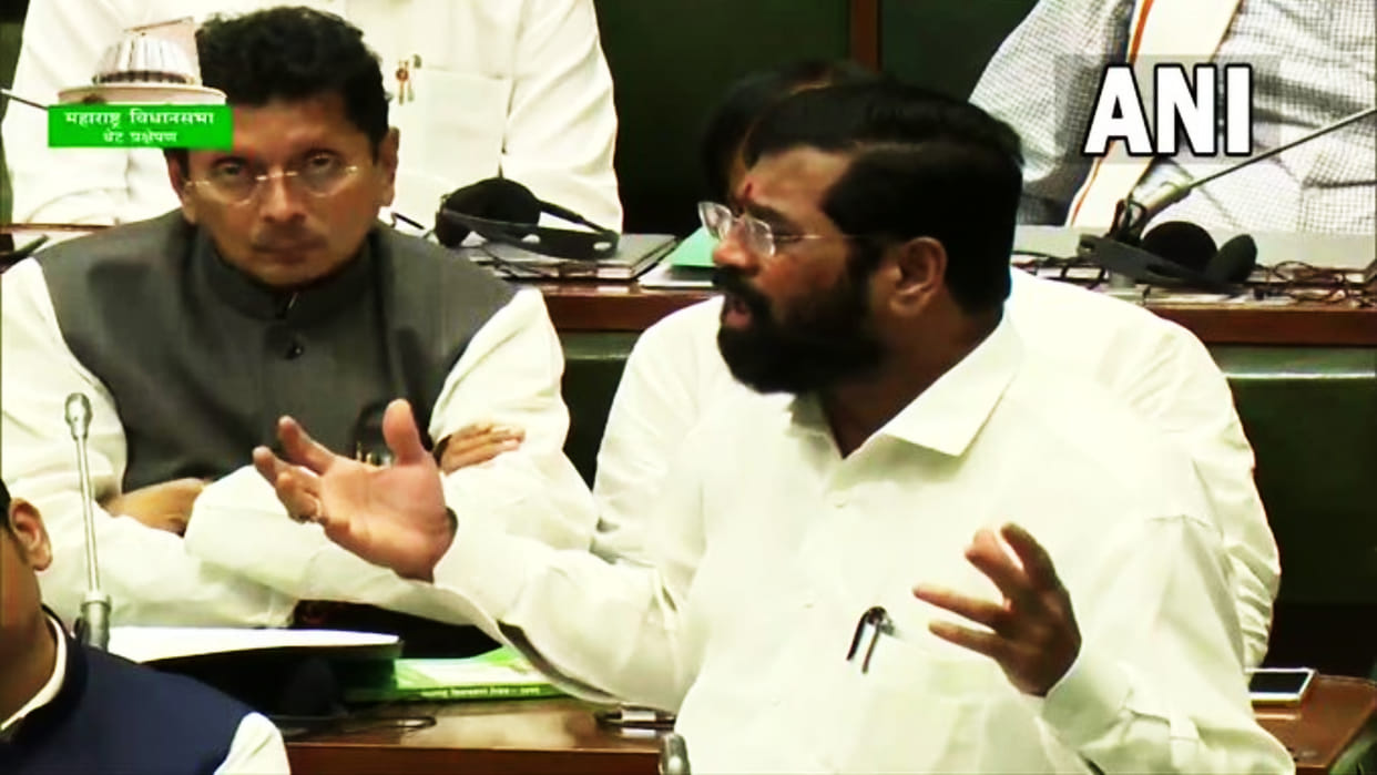 Maharashtra CM Eknath Shinde breaks down as he remembers his family in the Assembly