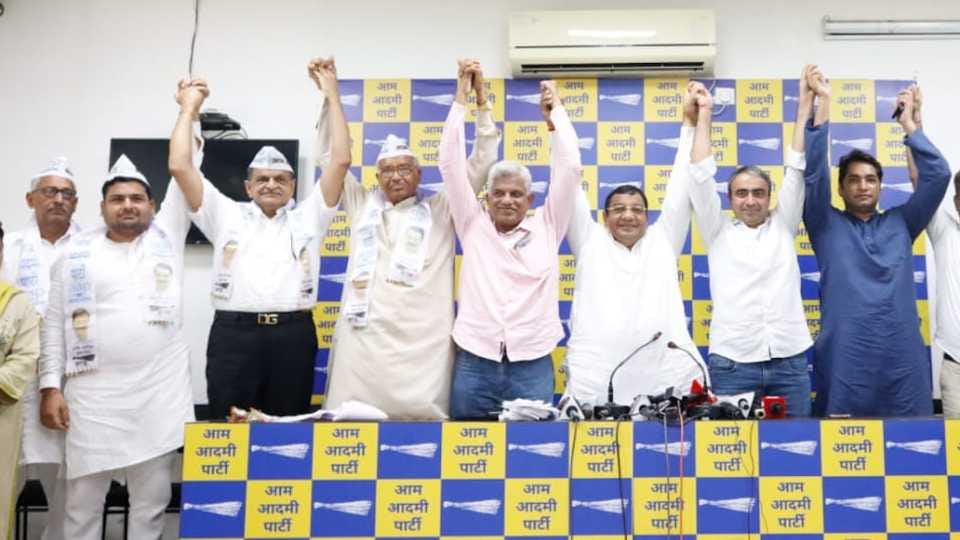 Many leaders join Aam Aadmi Party in Haryana