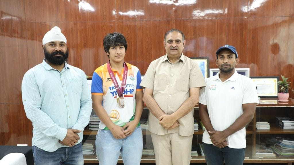 Radhika won gold medal in Asian Wrestling Championship