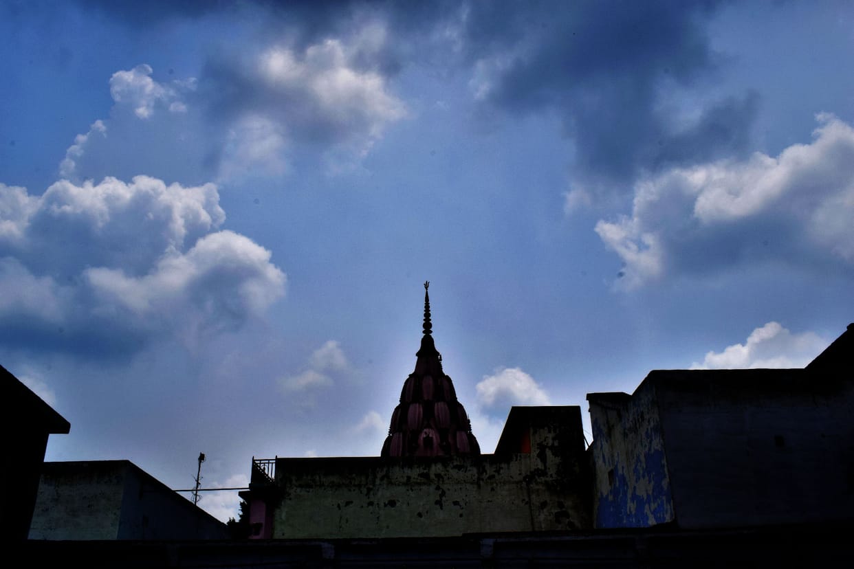 Sunshine increased heat and humidity, clouds kept hovering throughout the day