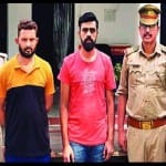 पुुलिस हिरासत में रवि नटवरलाल और उसका साथी