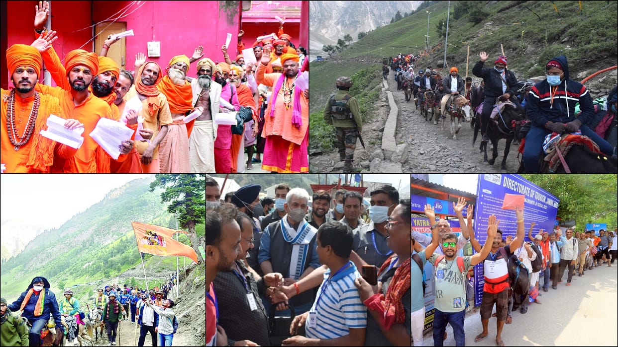Amarnath Yatra: 19 thousand pilgrims reached holy cave fifth day, Amarnath Yatri feedback service started