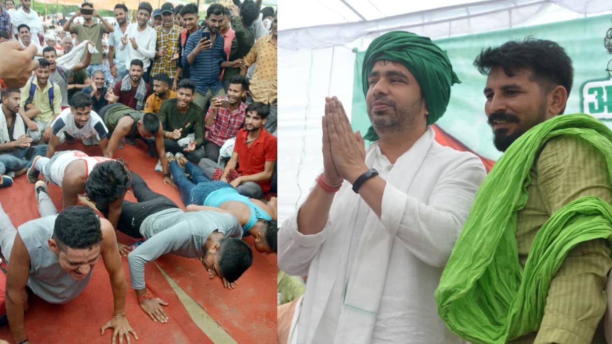 Yuva Panchayat: Chaudhary Jayant is making the youth feel enthusiastic in protest against Agneepath in western UP